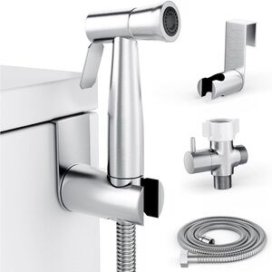 Bidet Sprayer for Toilet, Handheld Sprayer Kit,Easy to Install - Stainless Steel